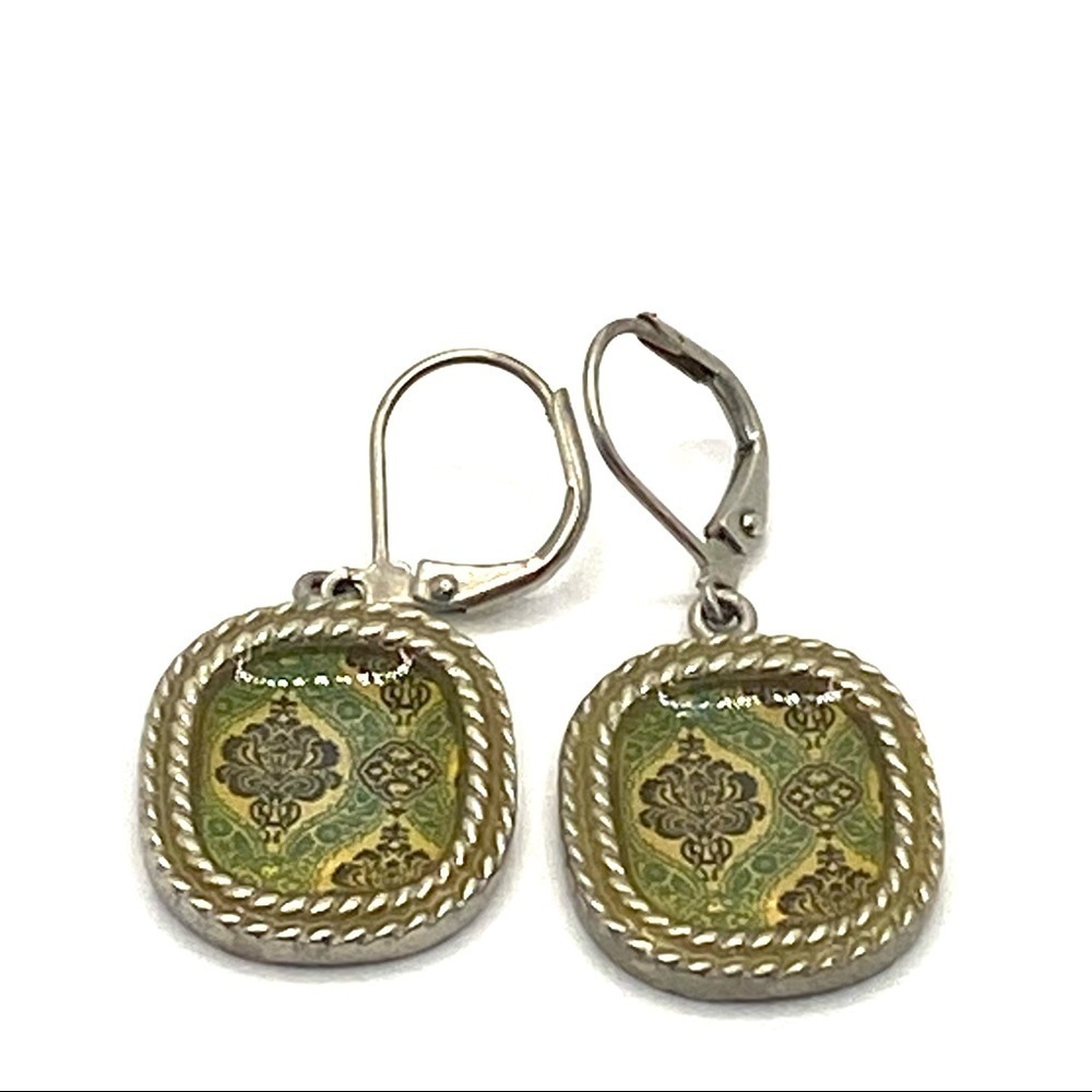 Earrings Dangles Pewter Tone Design Jewelry